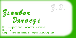 zsombor daroczi business card